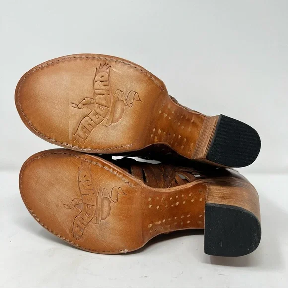 Freebird Braided Cutout Ankle Booties - Brown - Picture 7 of 10